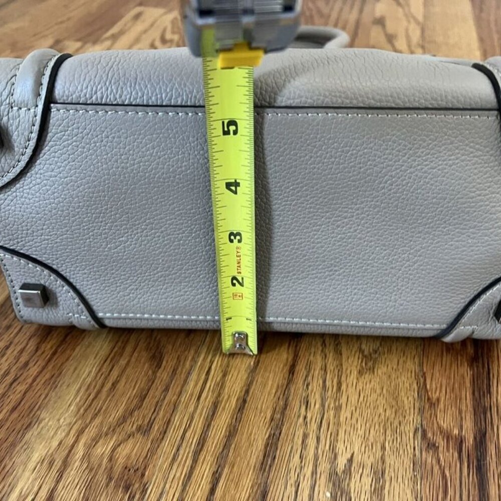 CELINE Gray Leather Drummed Grained Mini Luggage Tote Bag - Picture 6 of 11